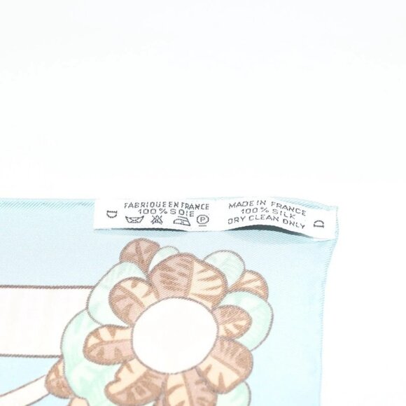 HERMES Carre 90 Scarf ""ARMETS PANACHE"" Silk Blue Auth 139211 - Picture 14 of 15